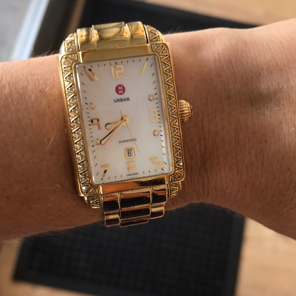 Gold Michelle urban watch